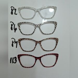 Chic Women's Animal Print Pair Wanda Toppers For Women's Eyeglasses